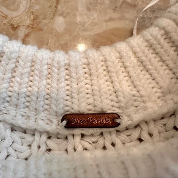 Free People Take Me Home Sweater in Ivory | LIKE NEW - Picture 6 of 6